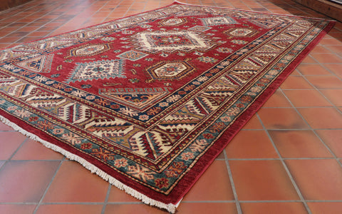 Handmade fine Afghan Kazak rug - 308327