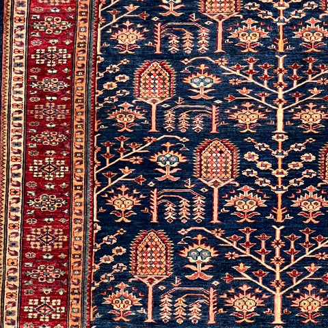 Handmade fine Afghan Kazak rug - ENR308329