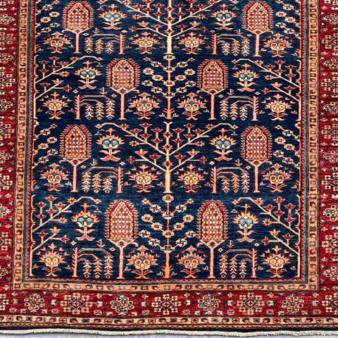 Handmade fine Afghan Kazak rug - ENR308329