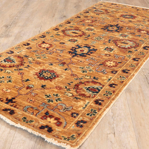 Handmade Afghan Choeb Rang short runner - 308356