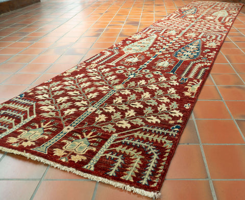 Handmade Afghan Aryana runner - 308367