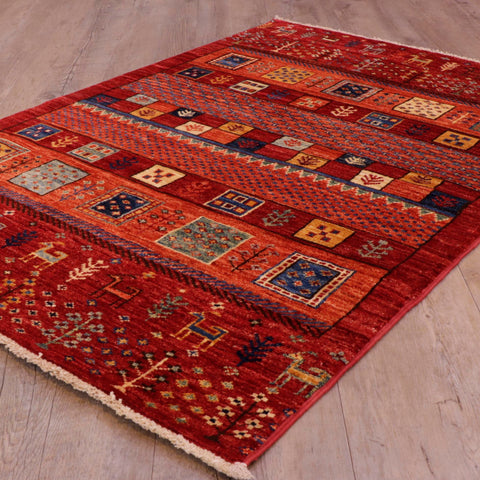 Handmade Afghan Loribaft rug - 308394