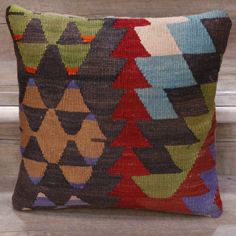 Small Handmade Turkish kilim cushion - 308569