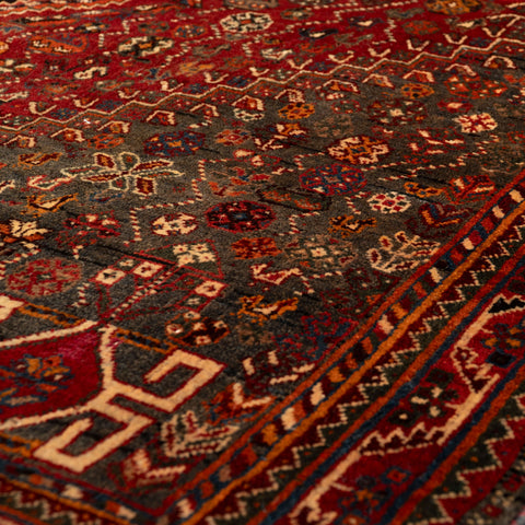 Handmade semi old Qashqai rug - 308600