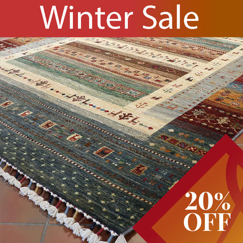 Handmade Afghan Loribaft rug - 30825631