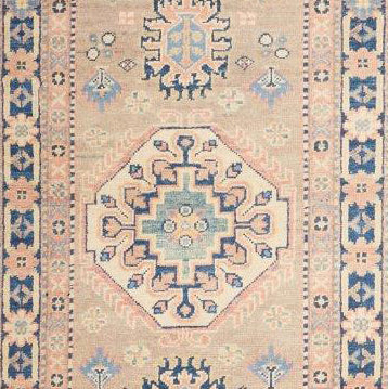 Handmade Luxury Commercial  Afghan Kazak runner - ENR308796