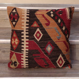 Medium Handmade Turkish kilim cushion - 308873