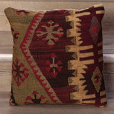 Small Handmade Turkish kilim cushion - 308885