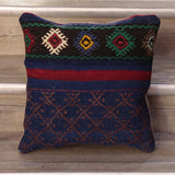 Small Handmade Turkish kilim cushion - 308898