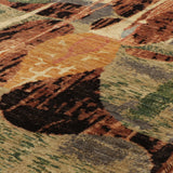 Fine handmade Afghan Abstract rug - 308949