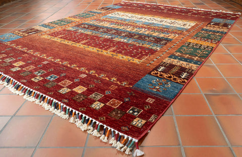 Handmade Afghan Loribaft rug - 308990