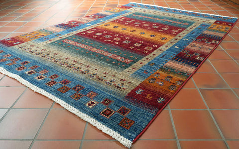 Handmade Afghan Loribaft rug - 308999