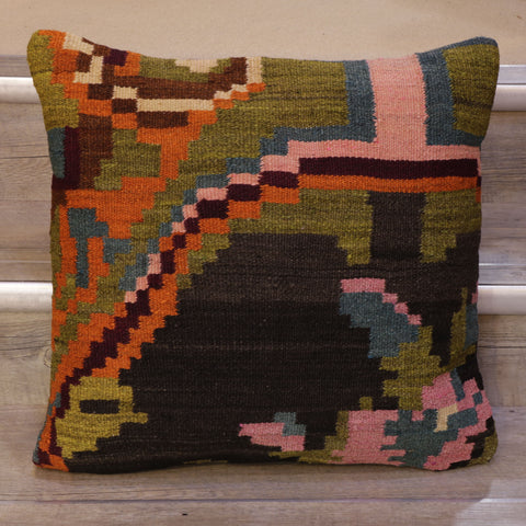 Large Handmade Moldovan kilim cushion - 309011d