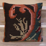Large Handmade Moldovan kilim cushion - 309011e