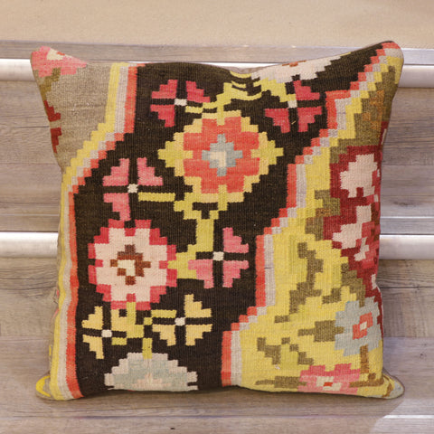 Large Handmade Moldovan kilim cushion - 309011m