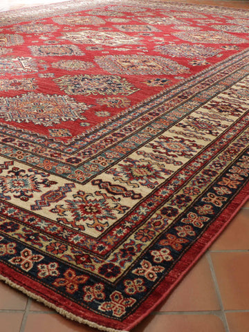 Handmade fine Afghan Kazak carpet - 309034
