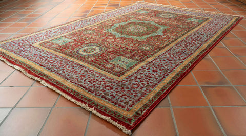 Handmade Afghan Mamluk rug - 309158