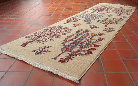 Handmade Afghan Kharjeen runner - 309172