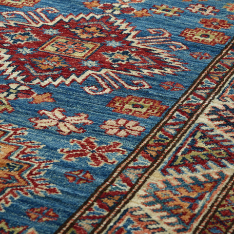 Handmade Afghan Kazak short runner - 309175