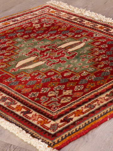 Handmade Persian Qashqai square - 309204