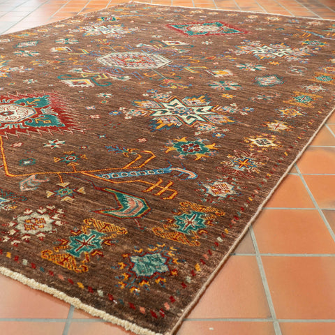 Handmade Afghan Kazak rug - 309237