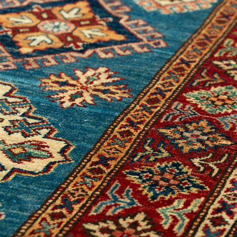 Handmade fine Afghan Kazak runner - 309245