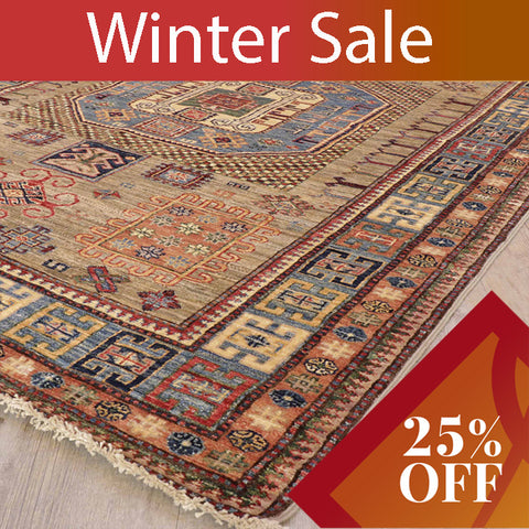 Handmade fine Afghan Kazak rug - 30925258