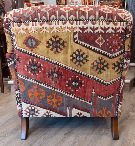 Handmade Turkish kilim Howard Chair - 309320-B