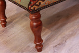 Turkish kilim covered bench stool - 309325
