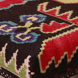 Small handmade Karabag kilim stool - 309332