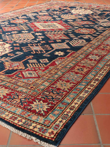 Handmade fine Afghan Kazak rug - 309363