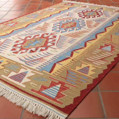 Handmade Fine Turkish Seccade Kilim rug - 309482