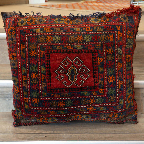 Handmade Oriental nomadic pile cushion - 309486