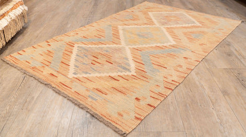 Handmade washed Afghan Kilim - 309651