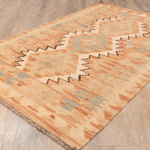 Handmade washed Afghan Kilim - 309653