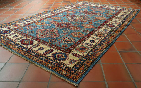 Handmade fine Afghan Kazak rug - 309656