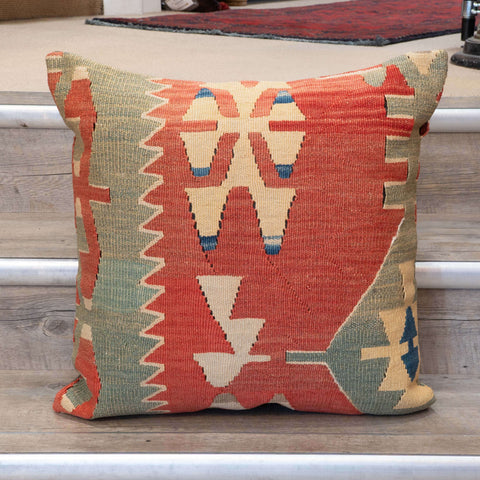 Large Handmade Turkish kilim cushion - 309673-AD