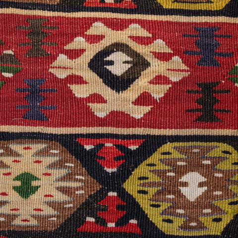 Large Handmade Turkish kilim cushion - 309673-AF