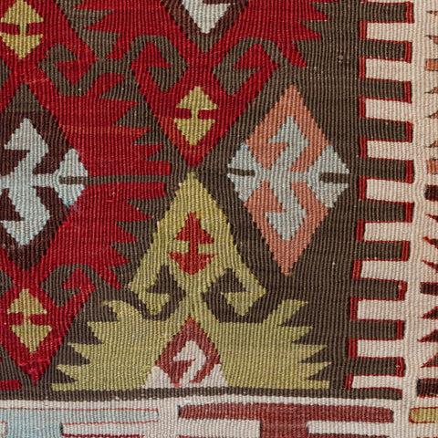 Large Handmade Turkish kilim cushion - 309673-AH