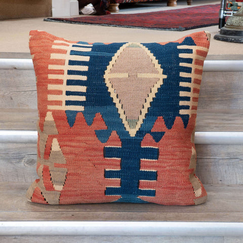 Large Handmade Turkish kilim cushion - 309673-T