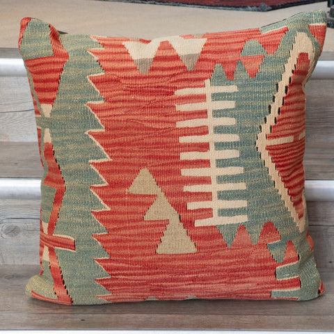 Large Handmade Turkish kilim cushion - 309673-X
