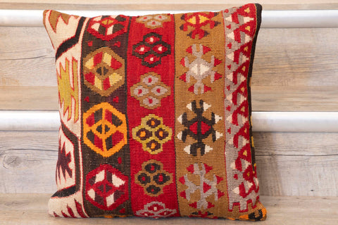 Small Handmade Turkish kilim cushion -309674-BY