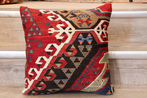Small Handmade Turkish kilim cushion -309674-DA