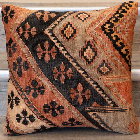 Small Handmade Turkish kilim cushion -309674-AT