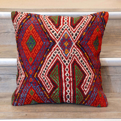 Small Handmade Turkish kilim cushion -309674-BC