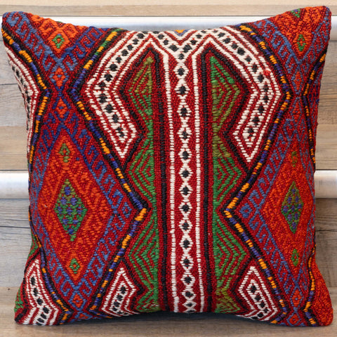 Small Handmade Turkish kilim cushion -309674-BF