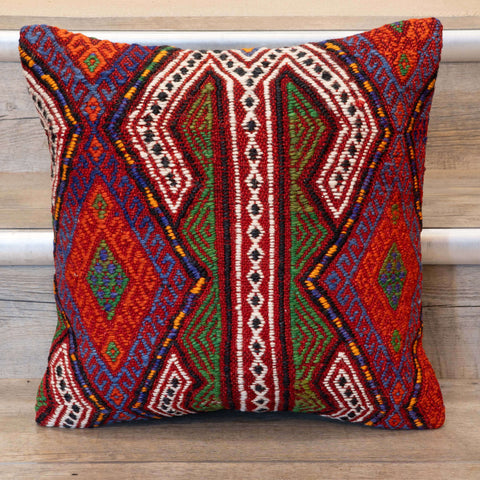 Small Handmade Turkish kilim cushion -309674-BF