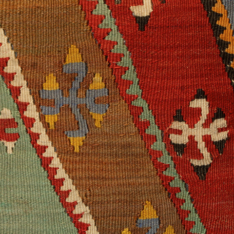 Small Handmade Turkish kilim cushion - 309674-O