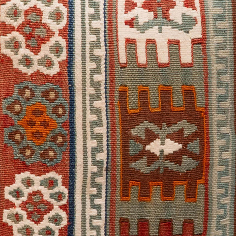 Small Handmade Turkish kilim cushion - 309674-P