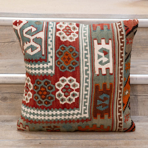Small Handmade Turkish kilim cushion -309674-Z